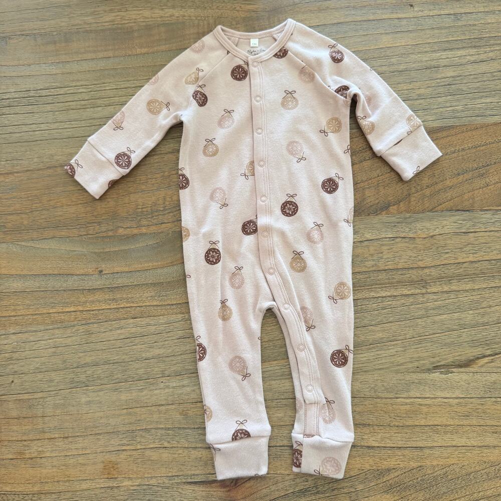 Rylee + Cru Ornament Long John Pajamas - Size 3-6m